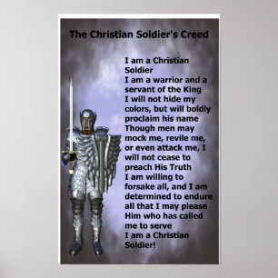 Credo der christlichen Soldaten Poster