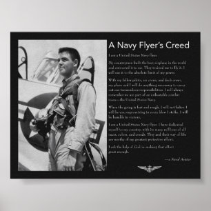 Credo des Navy-Flyers Poster