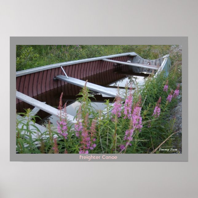 Cree Freighter Canoe - Chisasibi Québec Poster (Vorne)