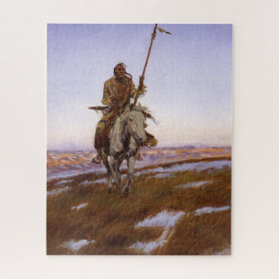 Cree-Indianer Charles M Russell Native American Ar Puzzle