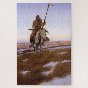 Cree-Indianer Charles M Russell Native American Ar Puzzle