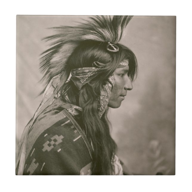 Cree Indianer Fliese (Vorderseite)