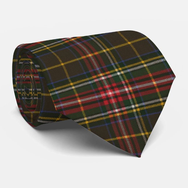 Cree Modern Original Scottish Clan Tartan Krawatte (Gerollt)