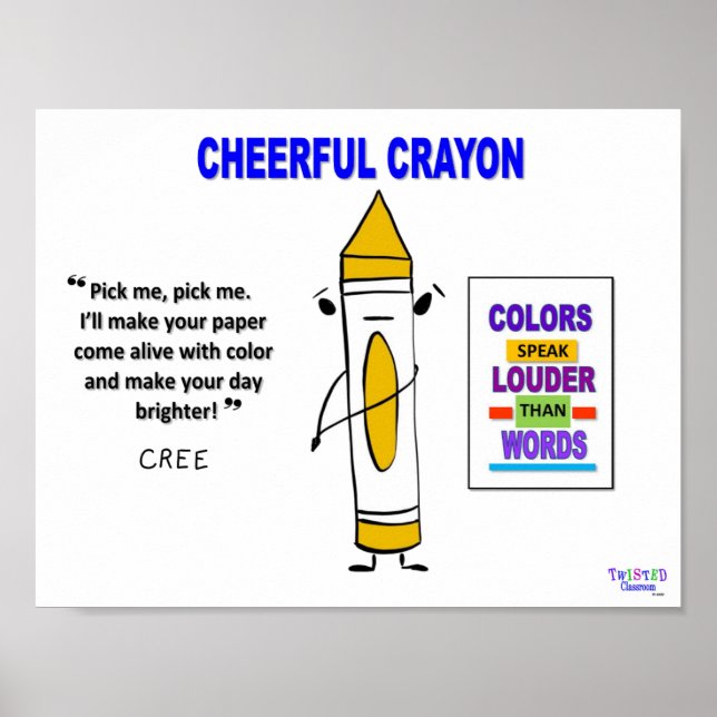 Cree the Crayon Poster (Vorne)