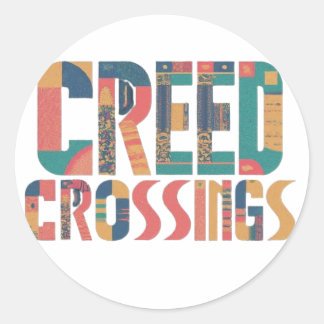 Creed Crossings Runder Aufkleber
