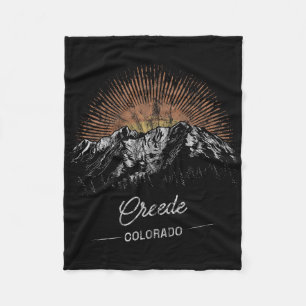 Creede Berge Colorado Wandern Outdoor Vintage Fleecedecke