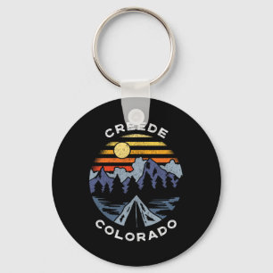 Creede Colorado Berge Urlaub Camping Andenken Schlüsselanhänger