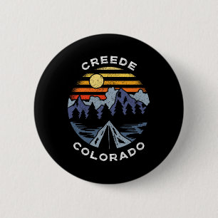Creede Colorado Berge Urlaub Camping Souveni Button