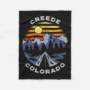 Creede Colorado Gebirge Urlaub Camping Souvenir Fleecedecke