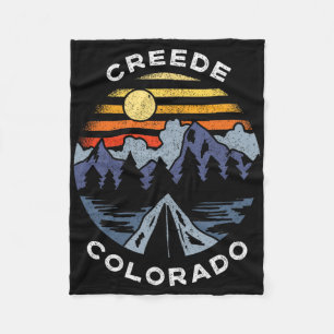Creede Colorado Mountains Urlaub Camping Souvenir Fleecedecke