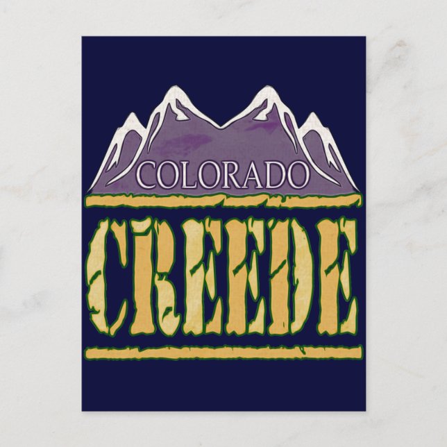Creede, Colorado Postkarte (Vorderseite)
