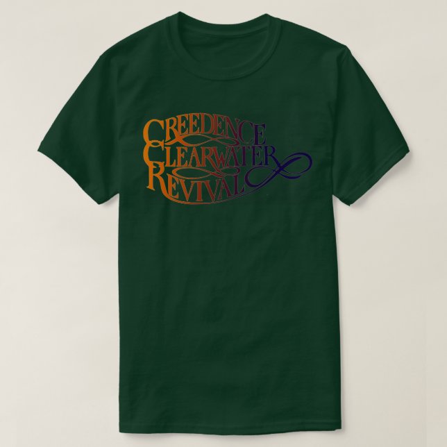 Creedence Clearwater Revival Retro Artwork T-Shirt (Design vorne)