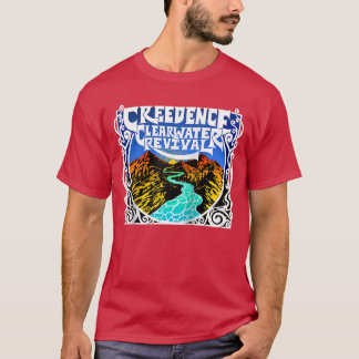 Creedence Clearwater Revival River Baseballee Nach T-Shirt