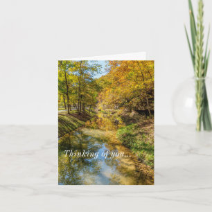 Creek Autumn Reflections Denken Sie an Ihre Karte