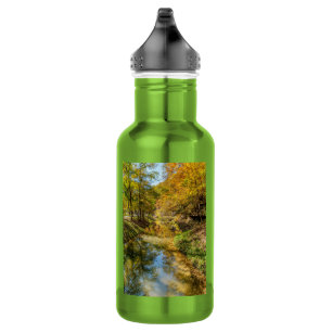 Creek Autumn Reflections Vertikal Stainless Steel Edelstahlflasche