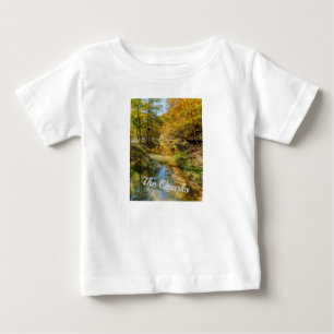 Creek Autumn Reflections Vertikaler Baby T - Shirt