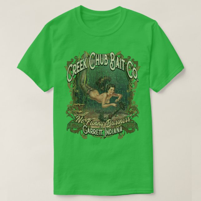 Creek Chub Bait Co No Funny Business 1906 T-Shirt (Design vorne)