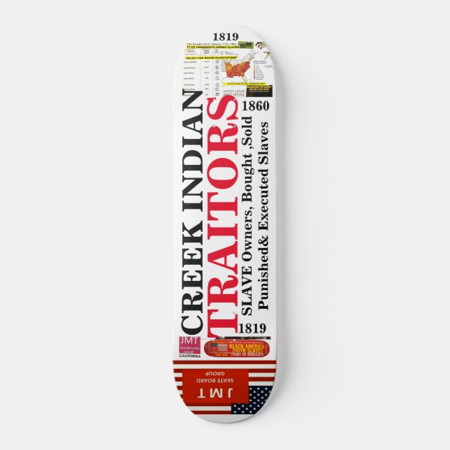 CREEK INDIAN SLAVE BESITZER Skateboard (Vorderseite)