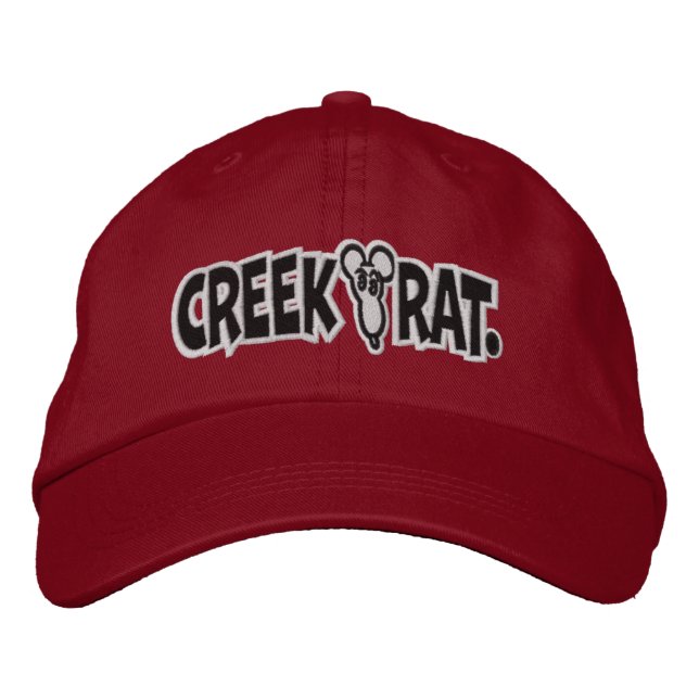 Creek Rat | Creekrat Cartoons Ball Cap Bestickte Baseballkappe (Vorderseite)
