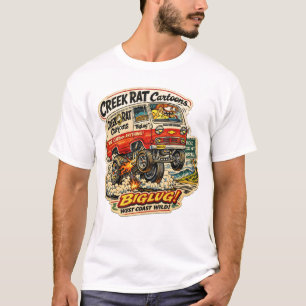 Creek Rat CreekRat Co. 2026 Cartoon-Logo T-Shirt