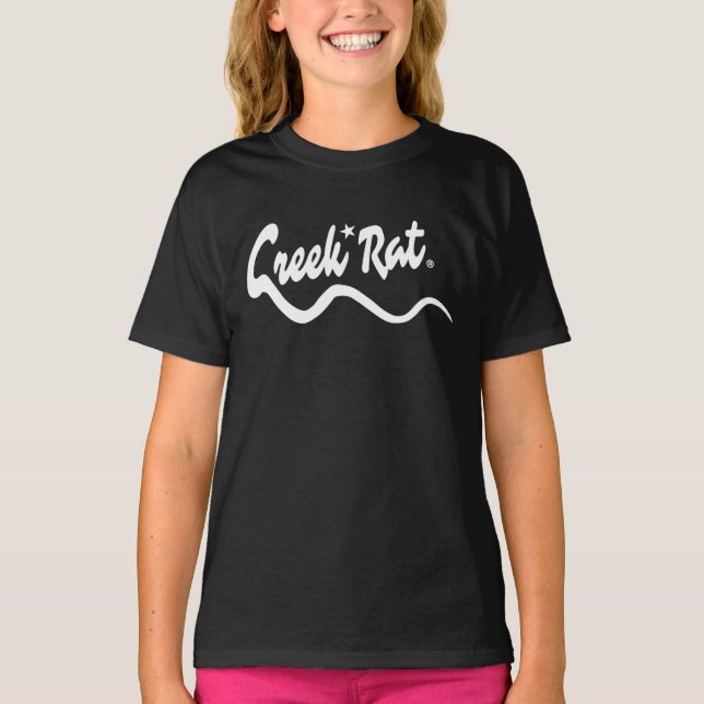 Creek Rat | The CreekRat Co. | Long Tail Logo T-Shirt (Vorderseite)