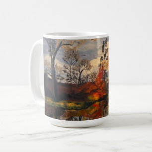 Creek Side im Herbst, Original von Gary Poling Kaffeetasse