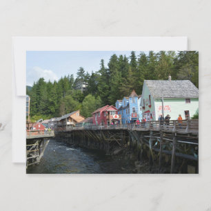 Creek Street in Ketchikan Dankeskarte