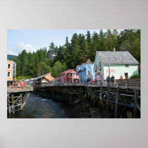 Creek Street in Ketchikan Poster