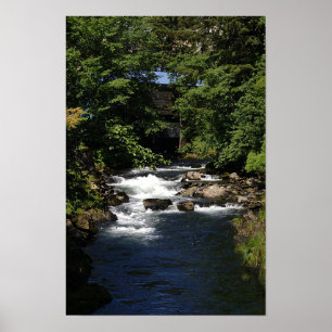 Creek Street Kaskade - Ketchikan, Alaska Poster