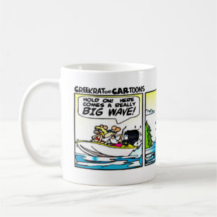 Creekrat Cartoon Comic Strip Fliver Boat Tasse