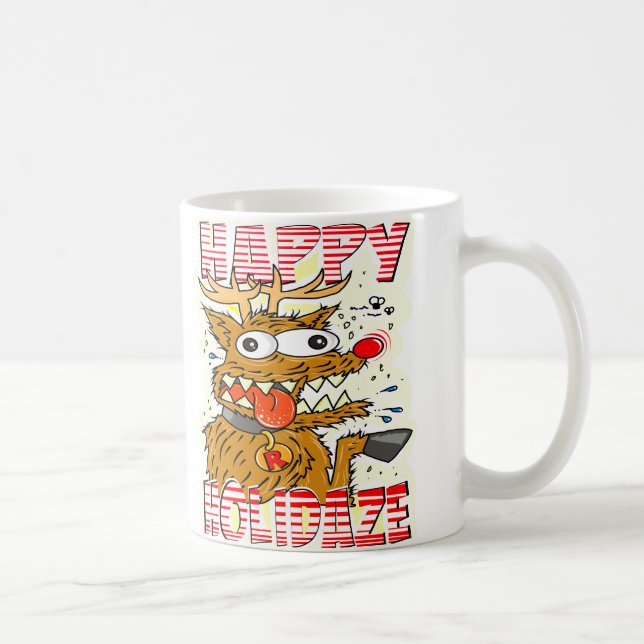 Creekrat Cartoon Studios Happy Holidaze Art Kaffeetasse (Rechts)