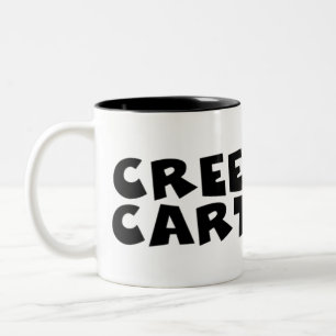 Creekrat Cartoon Studios Logo Zweifarbige Tasse