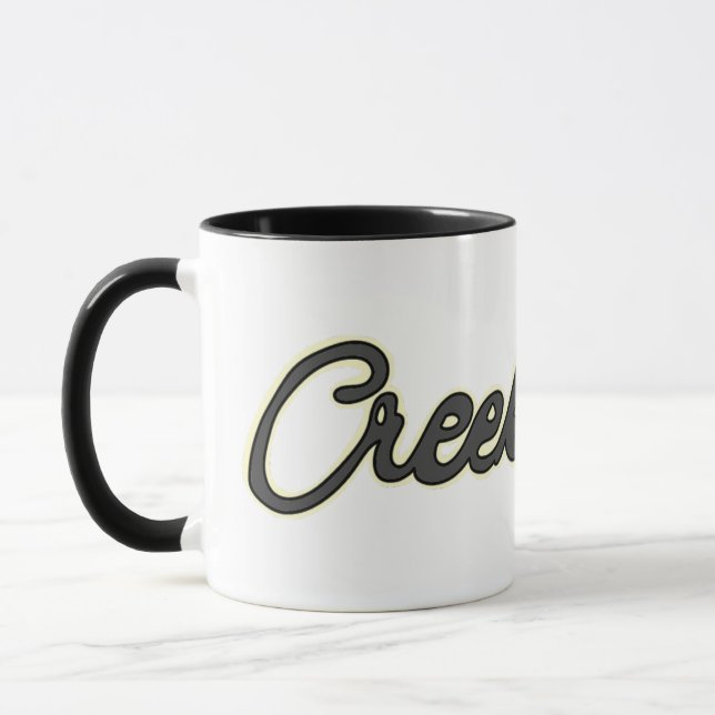 Creekrat Cartoon Studios Logos Kunst Tasse (Links)