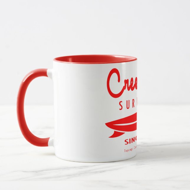 Creekrat Cartoon Studios Surf Shop Rat Tasse (Links)