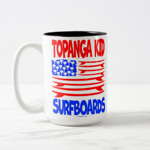 Creekrat Cartoon Studios Topanga Kid Surfboard Kun Zweifarbige Tasse