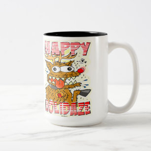 Creekrat Cartoon Studios Weihnachten 2024 Art Zweifarbige Tasse