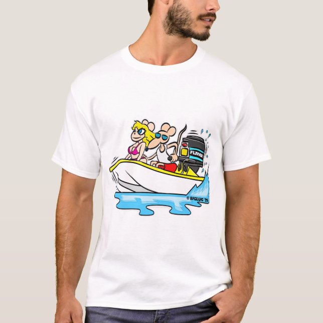 Creekrat Cartoons Flivver Fliver Cartoon Art T-Shirt (Vorderseite)