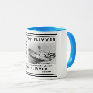 Creekrat Cartoons Lustiges Fliver-Boot-Mug Tasse