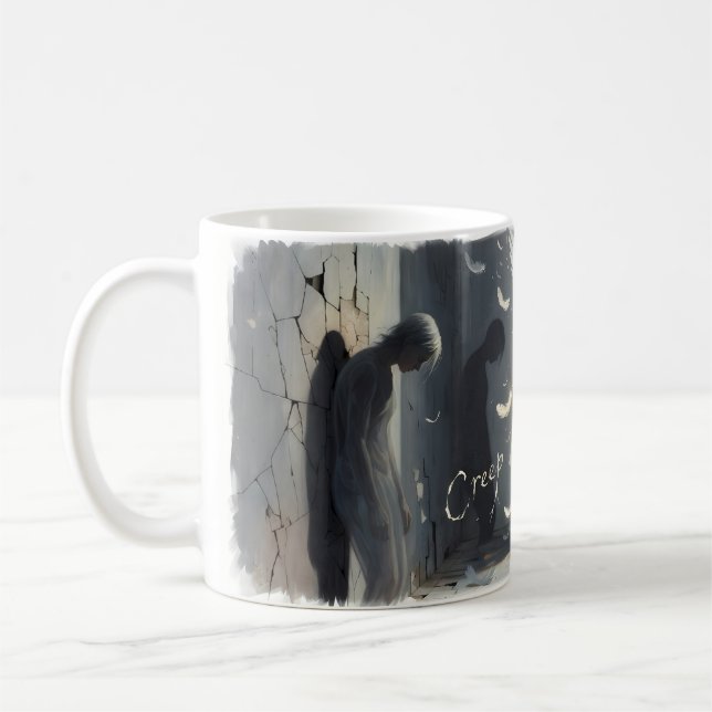 Creep Engeliger Schatten Selbstakzeptanz Becher Kaffeetasse (Links)