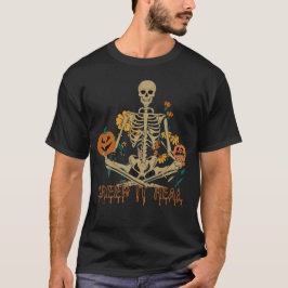 CREEP IT EAL beängstigende Halloween Skelettkürbis T-Shirt