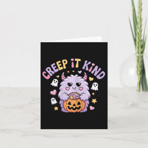 Creep It Niedlich Monster Halloween Funny Karte