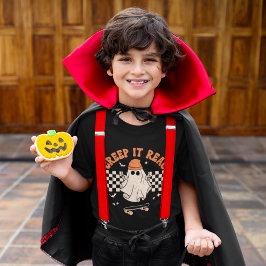 Creep It Real Funny Skater Ghost Halloween T-Shirt