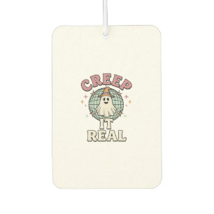 Creep It Real Ghost Disco Halloween-Shirt-Design_1 Autolufterfrischer