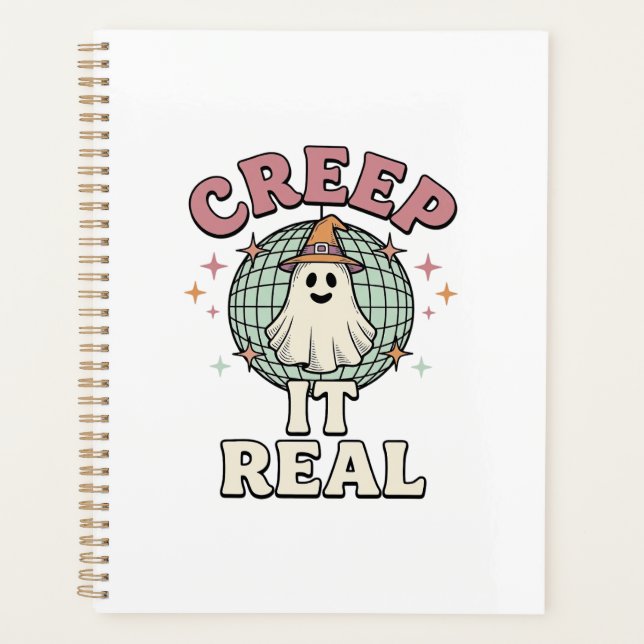 Creep It Real Ghost Disco Halloween-Shirt-Design_1 Planer (Vorderseite)