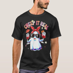 Creep it Real Ghost Kids Boys Girls Halloween Kost T-Shirt