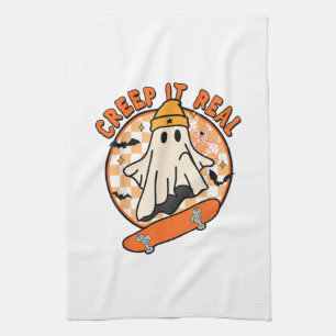 Creep It Real Halloween Geschirrtuch