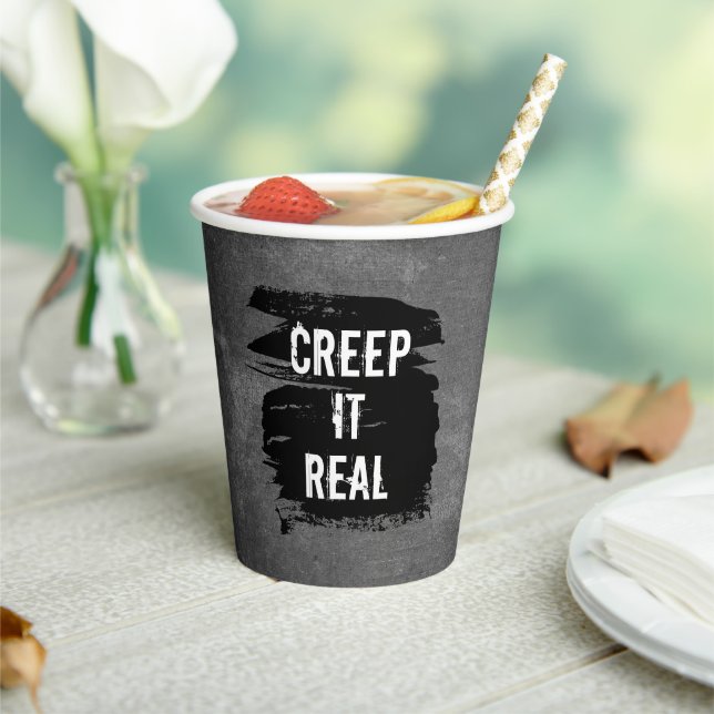 Creep It Real Halloween Pappbecher (In Situ)