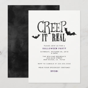 Creep It Real Halloween-Party Einladung