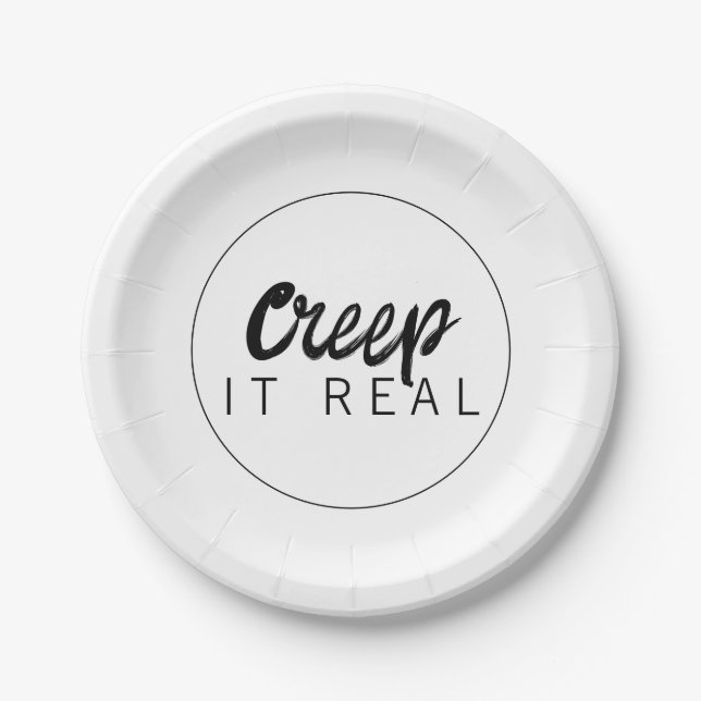 Creep It Real Halloween Party Pappteller (Vorderseite)