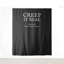 Creep it Real Halloween-Party Schwarz
